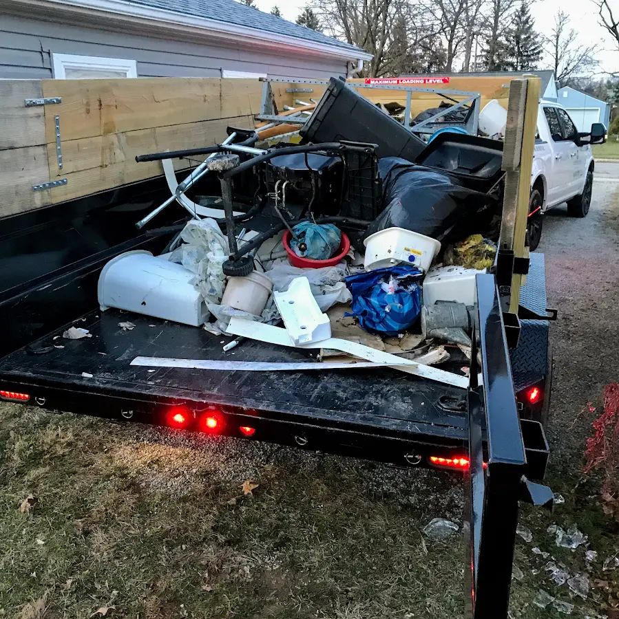 Roll-off dumpster delivered to a residential driveway in Redmond